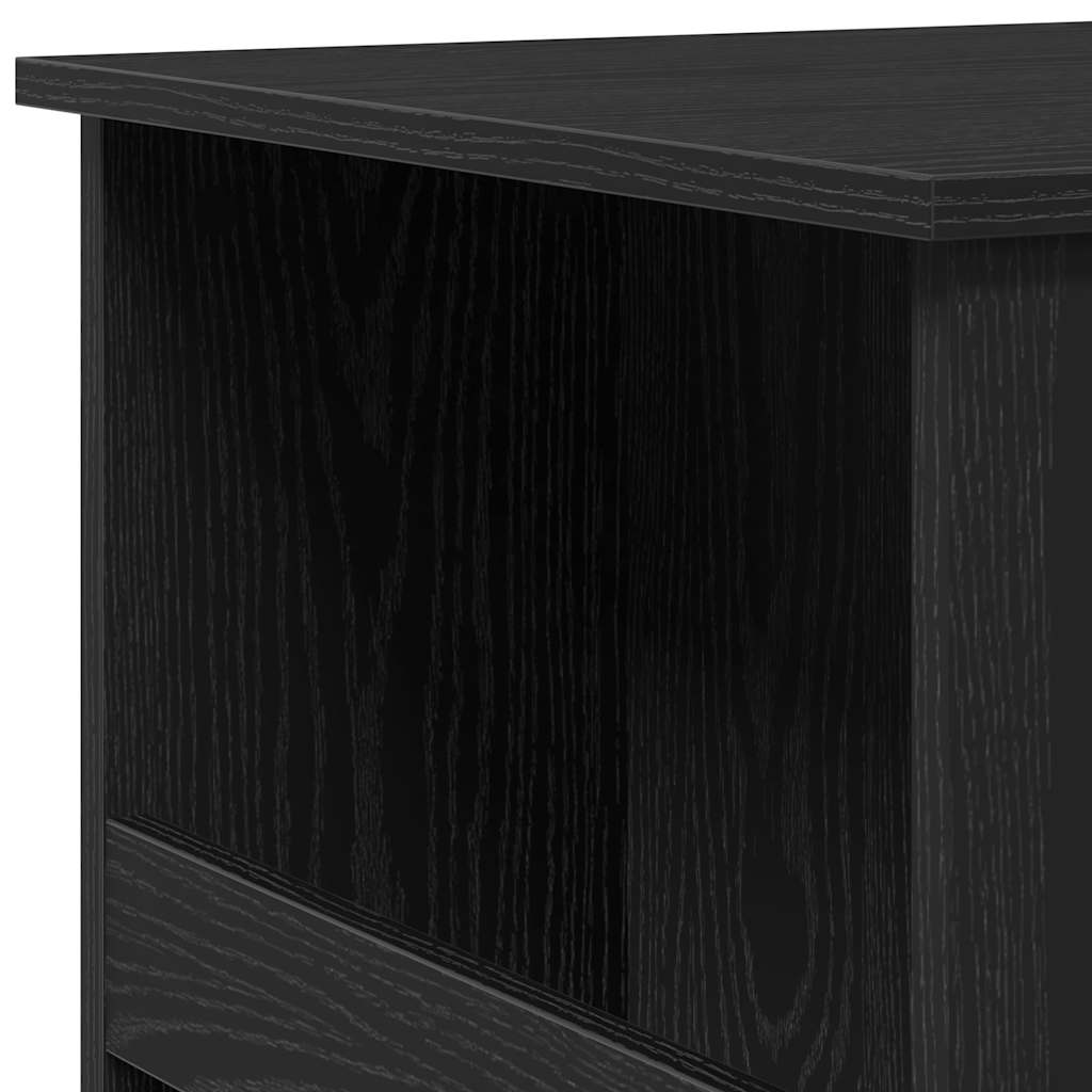 Bartafel met opbergrek 102x50x103,5 cm zwart eikenkleurig is nu te koop bij PeponiXL, paradijselijk wonen!