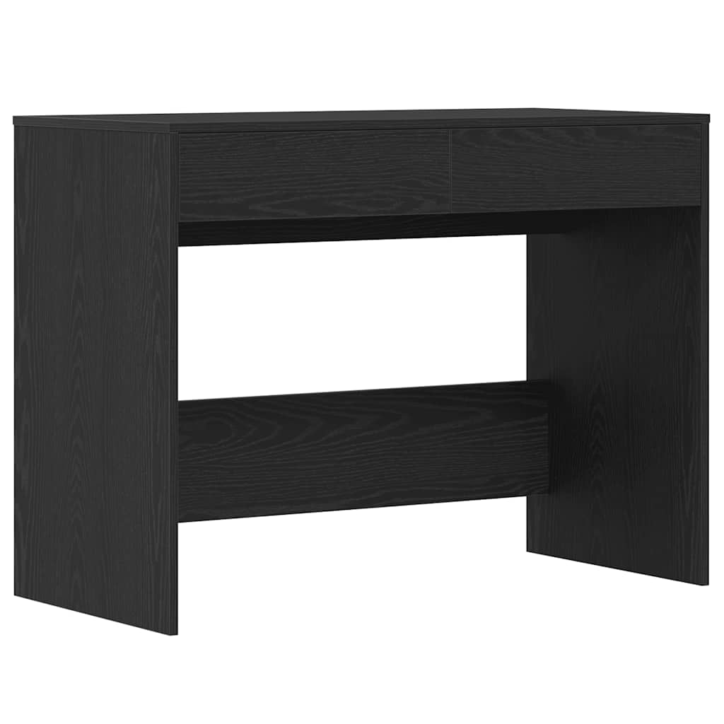 Bureau 101x50x76,5 cm spaanplaat zwart eikenkleurig is nu te koop bij PeponiXL, paradijselijk wonen!
