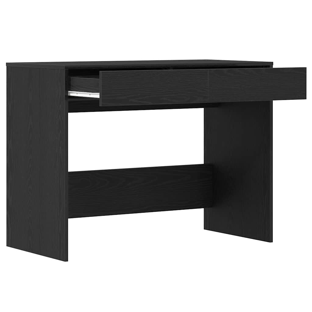 Bureau 101x50x76,5 cm spaanplaat zwart eikenkleurig is nu te koop bij PeponiXL, paradijselijk wonen!