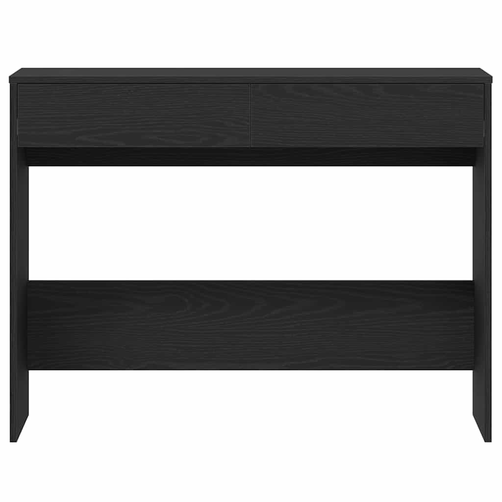 Bureau 101x50x76,5 cm spaanplaat zwart eikenkleurig is nu te koop bij PeponiXL, paradijselijk wonen!
