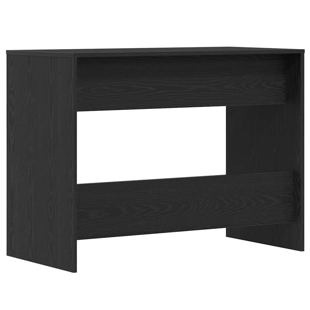 Bureau 101x50x76,5 cm spaanplaat zwart eikenkleurig is nu te koop bij PeponiXL, paradijselijk wonen!