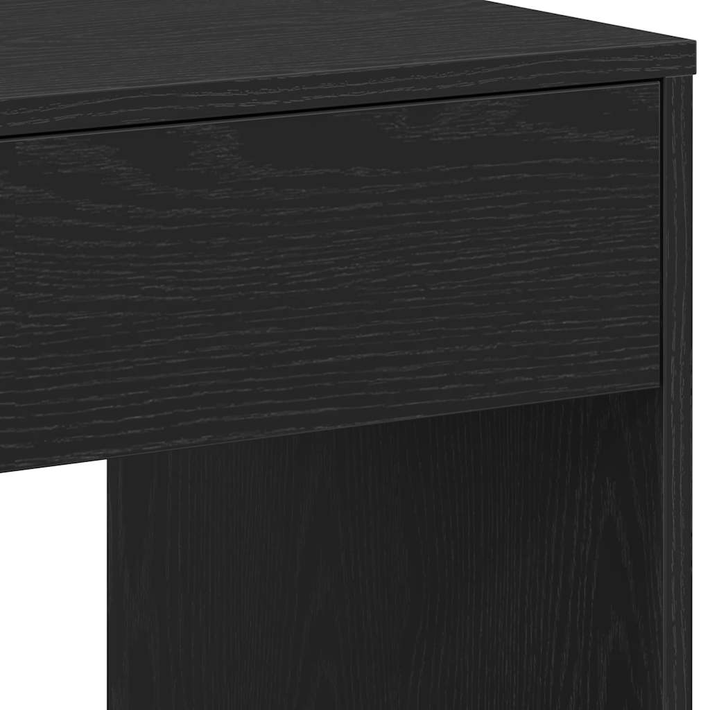 Bureau 101x50x76,5 cm spaanplaat zwart eikenkleurig is nu te koop bij PeponiXL, paradijselijk wonen!