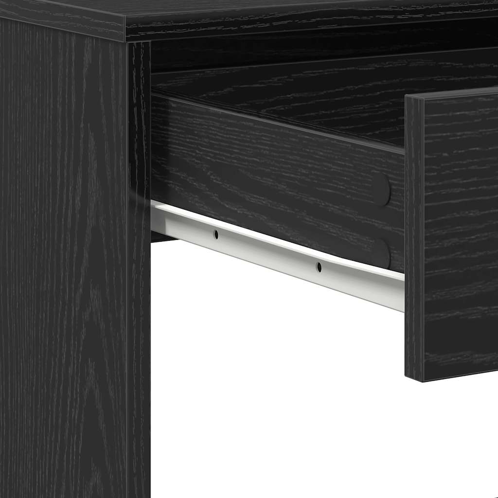 Bureau 101x50x76,5 cm spaanplaat zwart eikenkleurig is nu te koop bij PeponiXL, paradijselijk wonen!