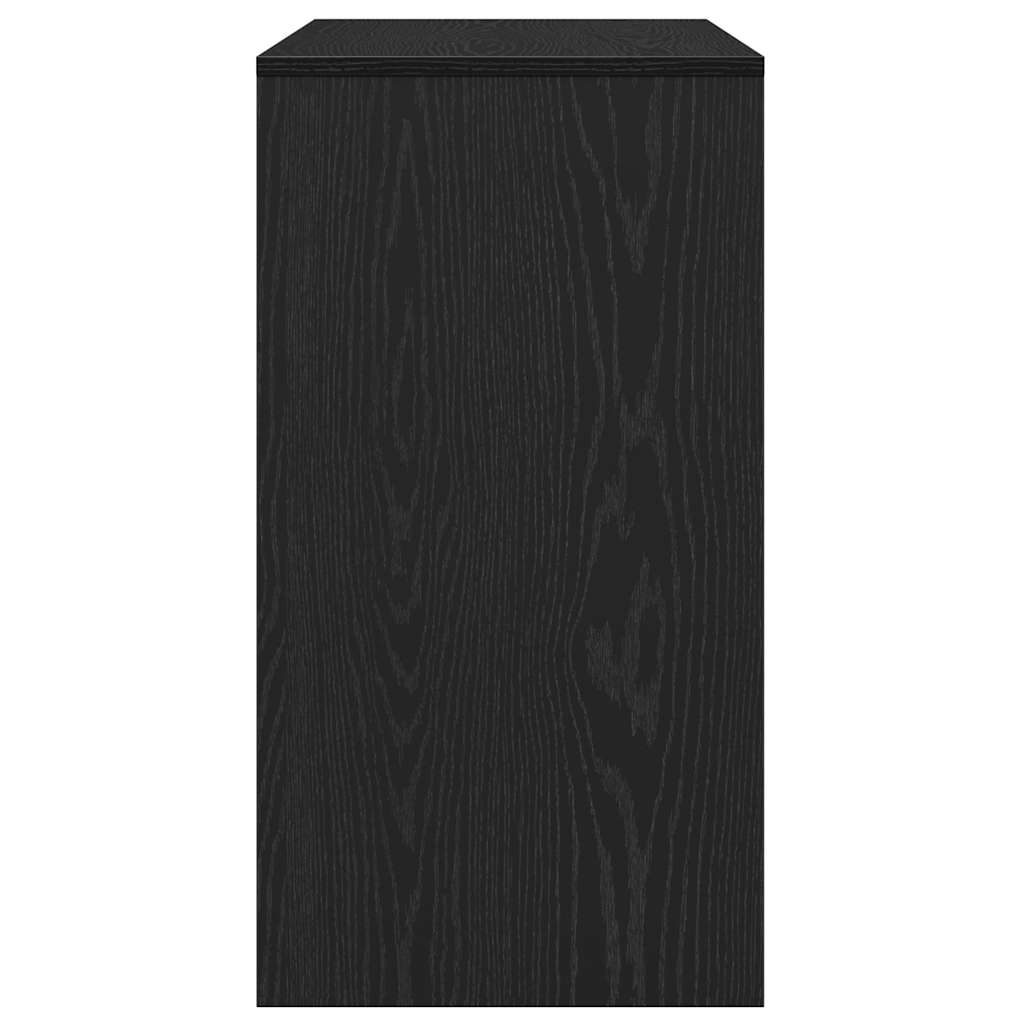 Wandtafel 89x41x76,5 cm spaanplaat zwart eikenkleurig is nu te koop bij PeponiXL, paradijselijk wonen!