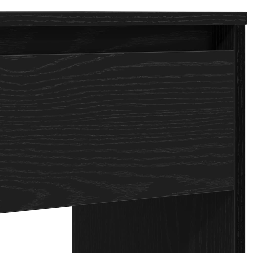 Wandtafel 89x41x76,5 cm spaanplaat zwart eikenkleurig is nu te koop bij PeponiXL, paradijselijk wonen!