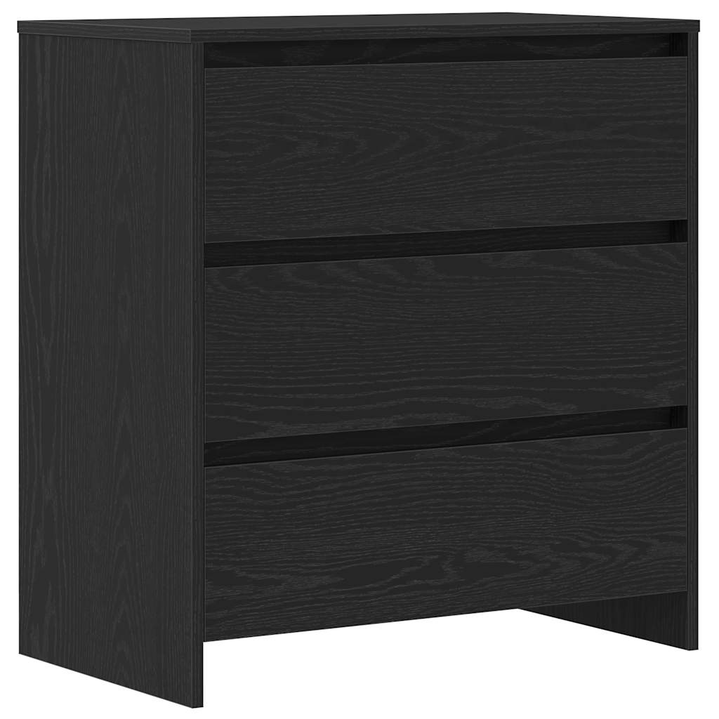 Dressoir 70x41x75 cm bewerkt hout zwart eikenkleur is nu te koop bij PeponiXL, paradijselijk wonen!