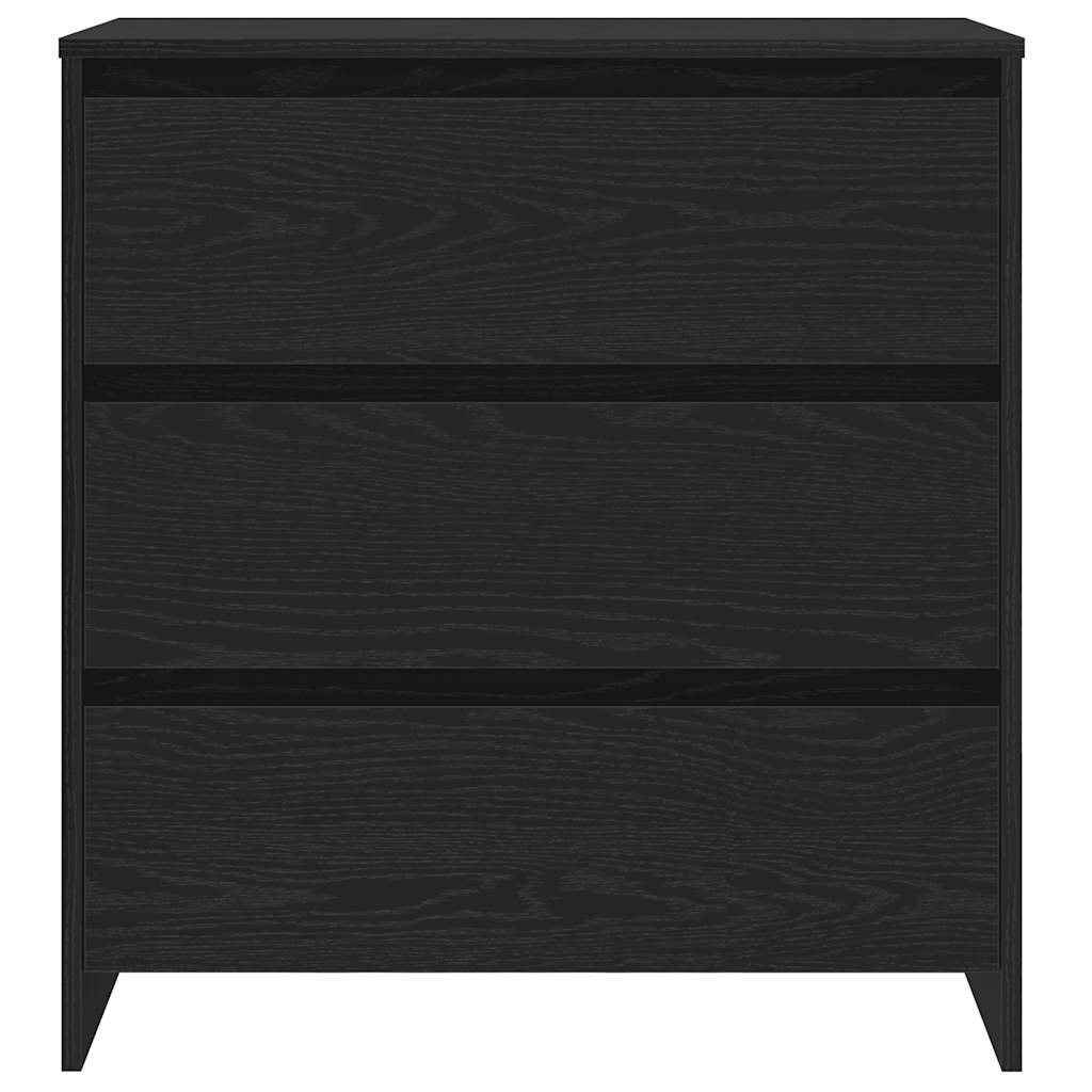 Dressoir 70x41x75 cm bewerkt hout zwart eikenkleur is nu te koop bij PeponiXL, paradijselijk wonen!