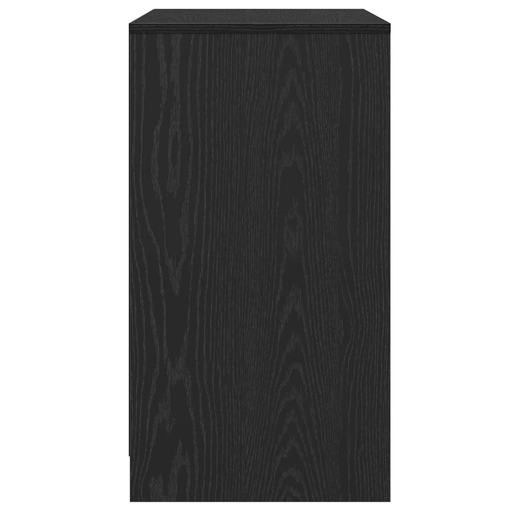 Dressoir 70x41x75 cm bewerkt hout zwart eikenkleur is nu te koop bij PeponiXL, paradijselijk wonen!
