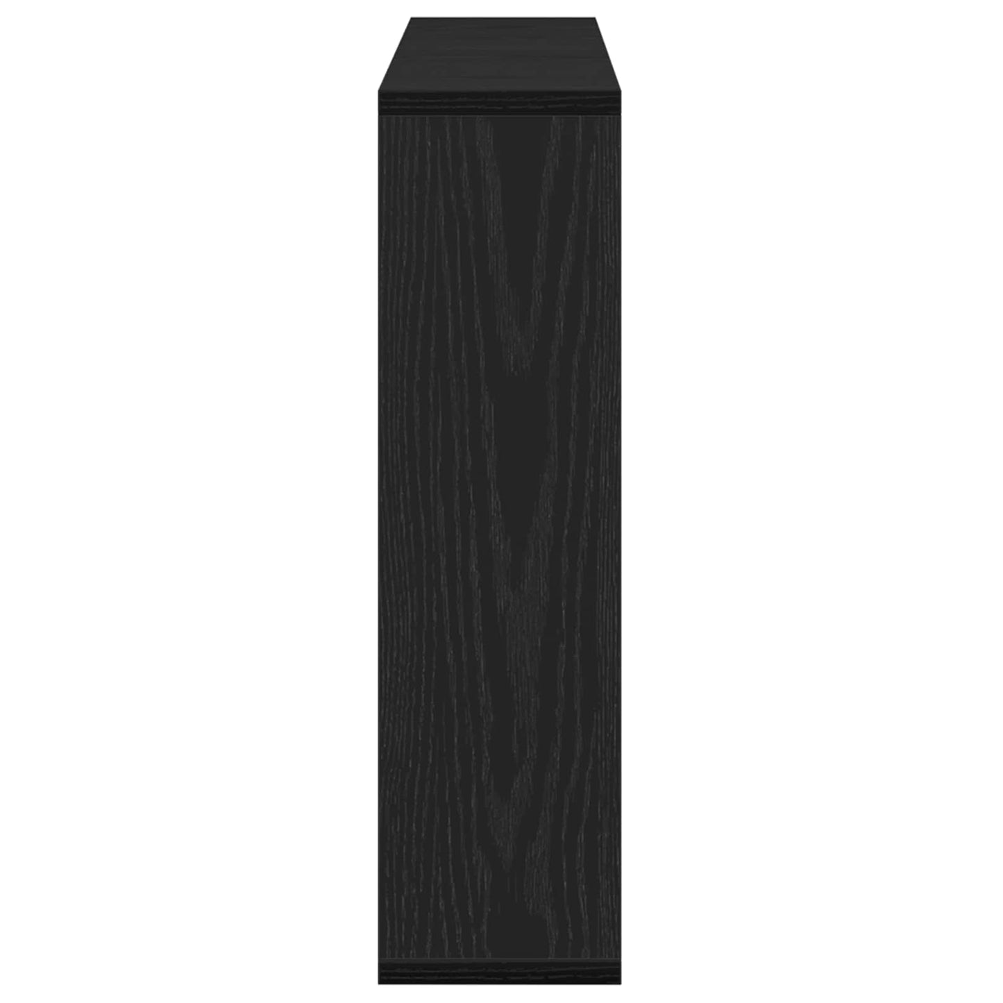 Spiegelkast met plank Zwart Eiken 76 x 15 x 55 cm Bewerkt hout is nu te koop bij PeponiXL, paradijselijk wonen!