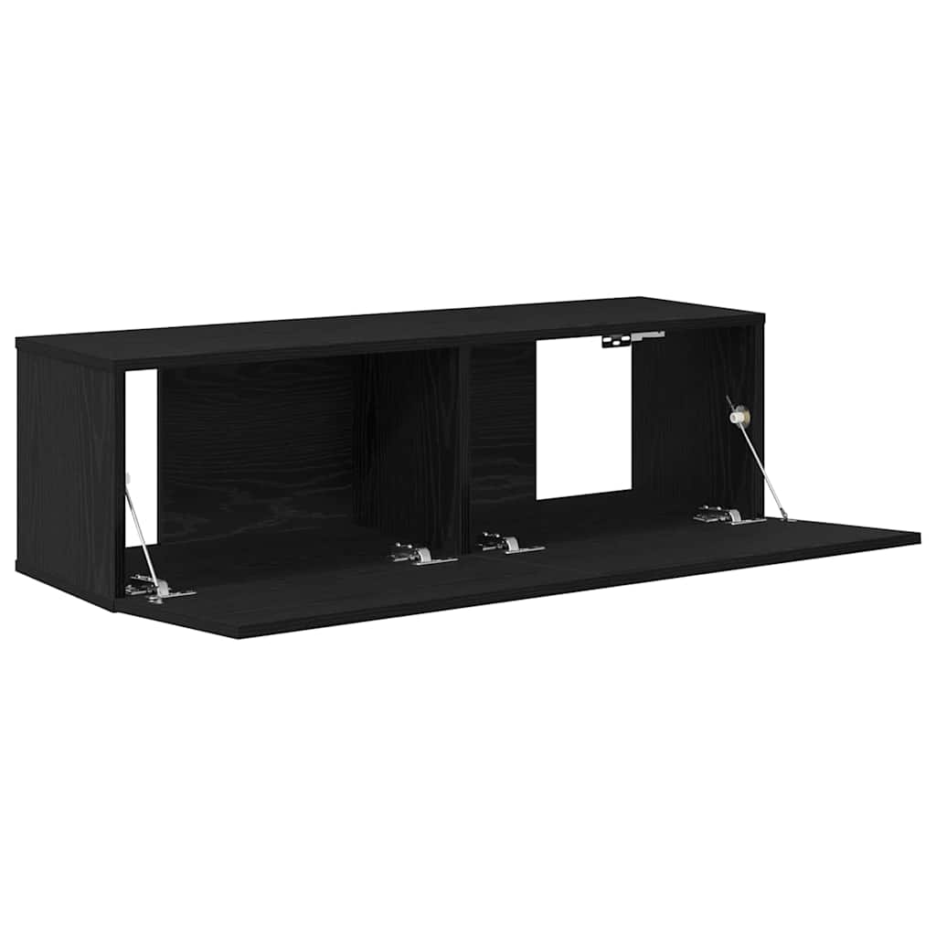 TV-kast 2 pcs Zwart 100 x 30 x 30 cm Bewerkt hout is nu te koop bij PeponiXL, paradijselijk wonen!