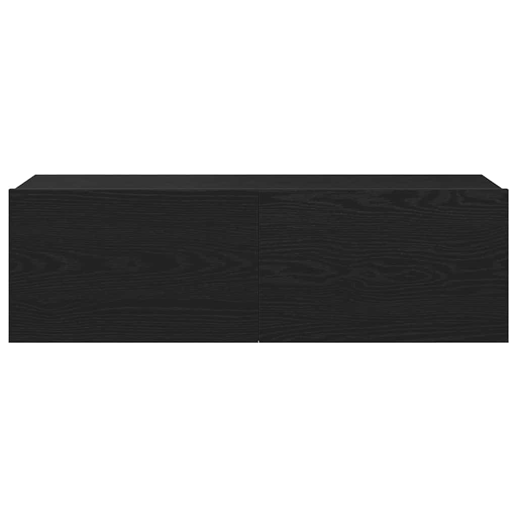 TV-kast 2 pcs Zwart 100 x 30 x 30 cm Bewerkt hout is nu te koop bij PeponiXL, paradijselijk wonen!