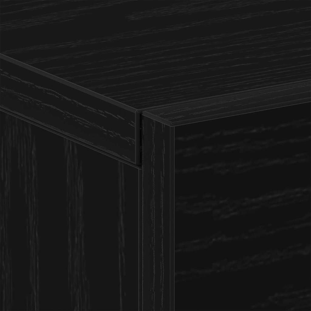 Wandkastje 2 pcs Zwart Eiken 35 x 35 x 20 cm Bewerkt hout is nu te koop bij PeponiXL, paradijselijk wonen!