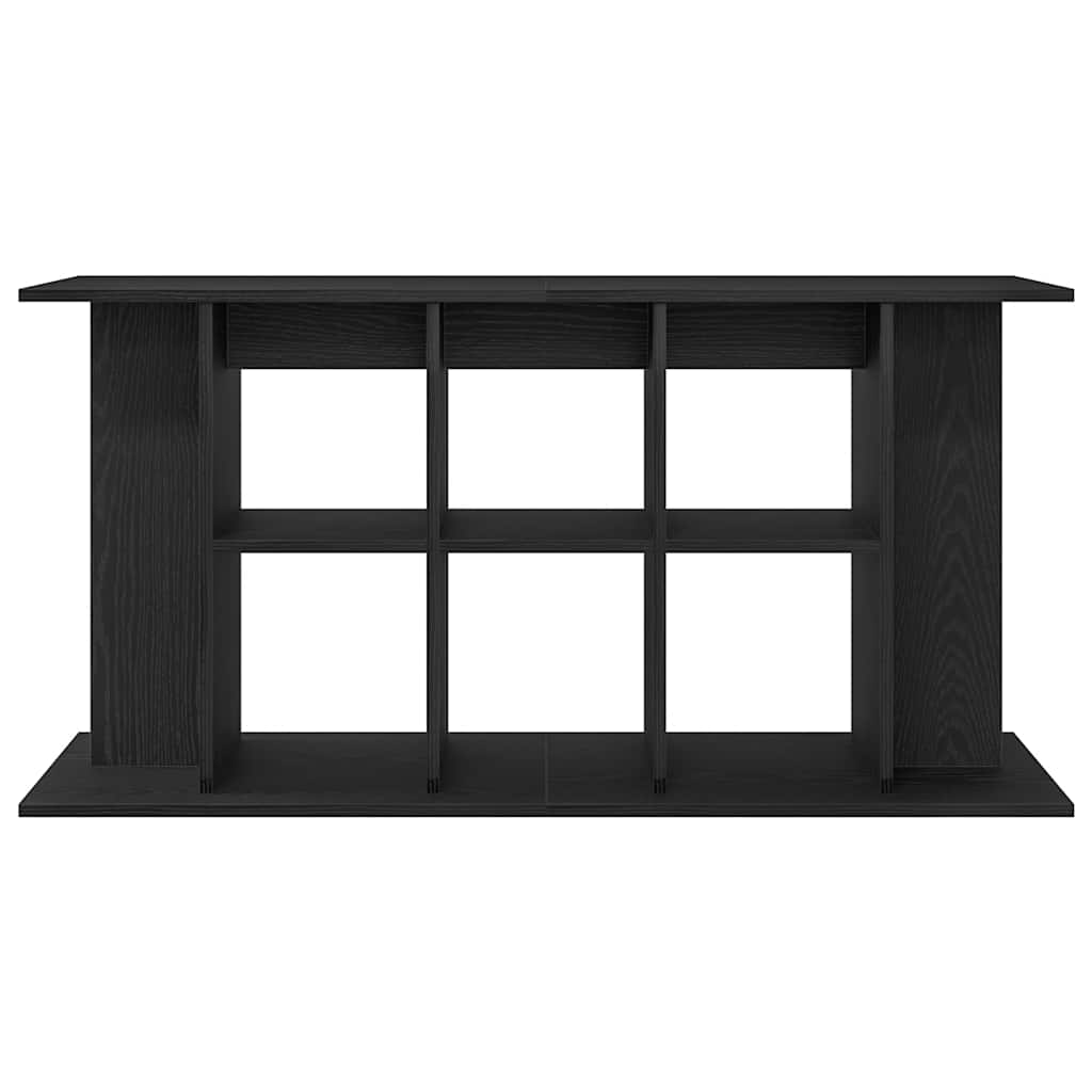 Aquariumstandaard Zwart Eiken 120x40x60 cm Bewerkt Hout is nu te koop bij PeponiXL, paradijselijk wonen!