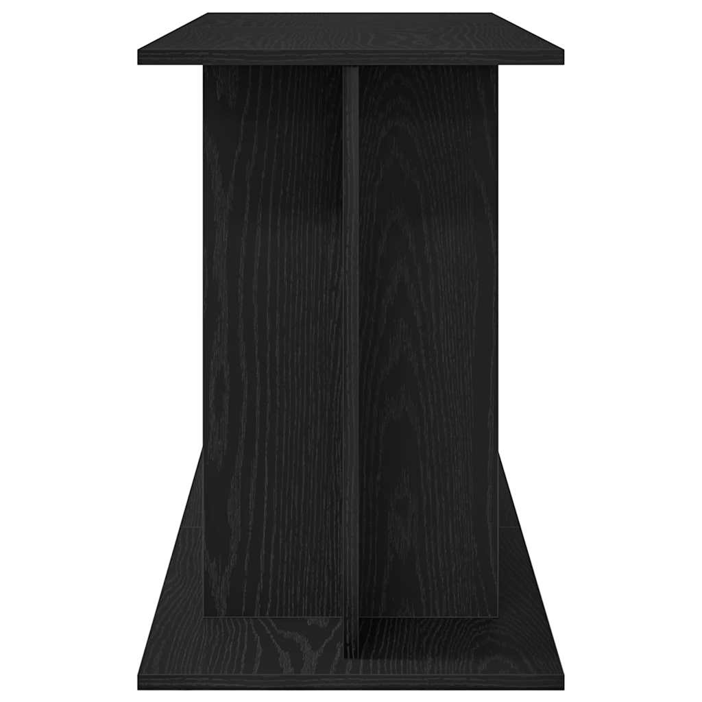 Aquariumstandaard Zwart Eiken 120x40x60 cm Bewerkt Hout is nu te koop bij PeponiXL, paradijselijk wonen!