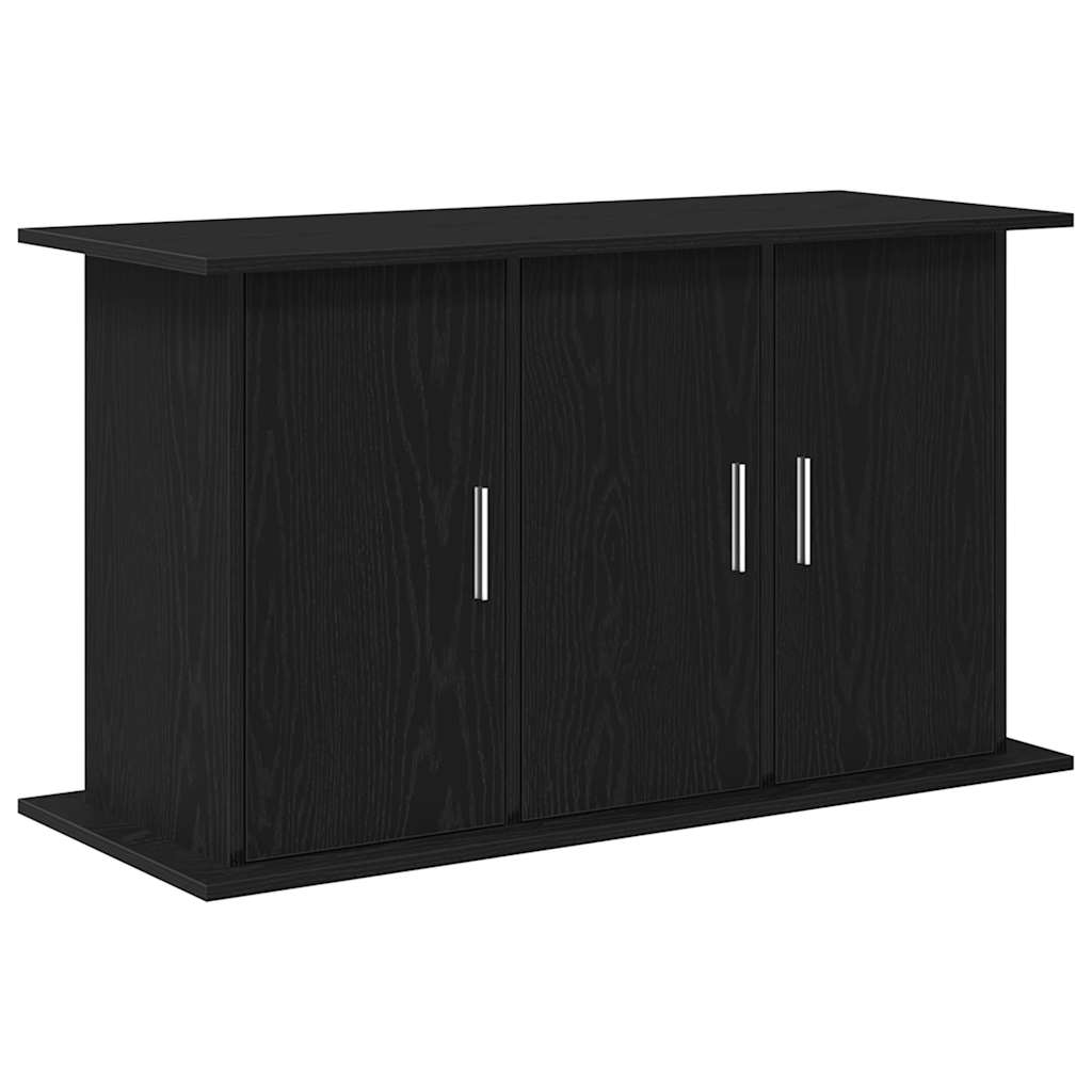 Aquariumstandaard Zwart Eiken 101x41x58 cm Bewerkt Hout is nu te koop bij PeponiXL, paradijselijk wonen!