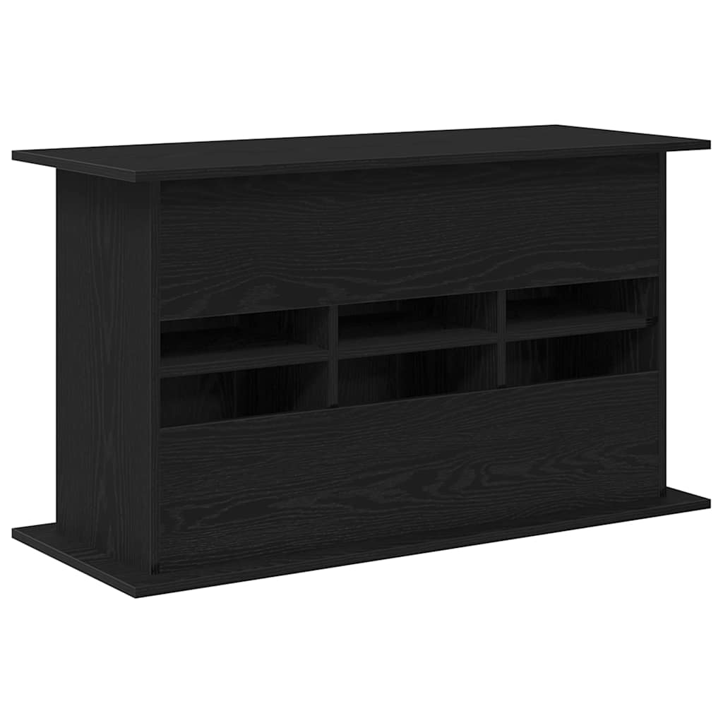 Aquariumstandaard Zwart Eiken 101x41x58 cm Bewerkt Hout is nu te koop bij PeponiXL, paradijselijk wonen!