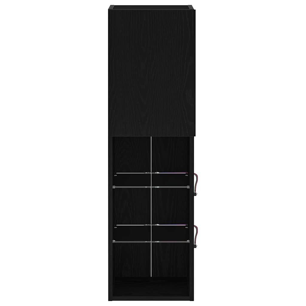 Tv-meubelset Zwart Eiken 30,5 x 30 x 102 cm Bewerkt hout is nu te koop bij PeponiXL, paradijselijk wonen!