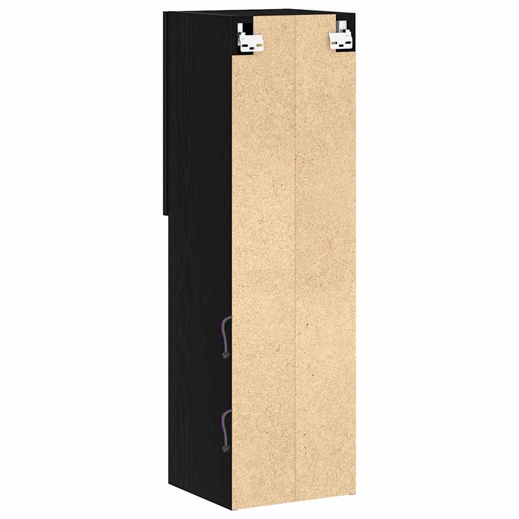 Tv-meubelset 2 pcs Zwart Eiken 30,5 x 30 x 102 cm Bewerkt hout is nu te koop bij PeponiXL, paradijselijk wonen!