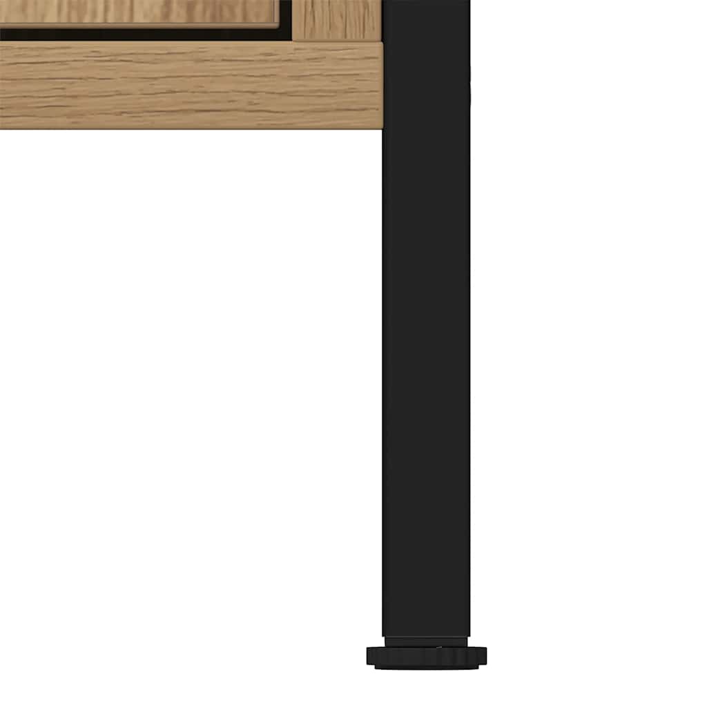 Wastafelkast 60x30x60 cm spaanplaat ambachtelijk eikenkleurig is nu te koop bij PeponiXL, paradijselijk wonen!