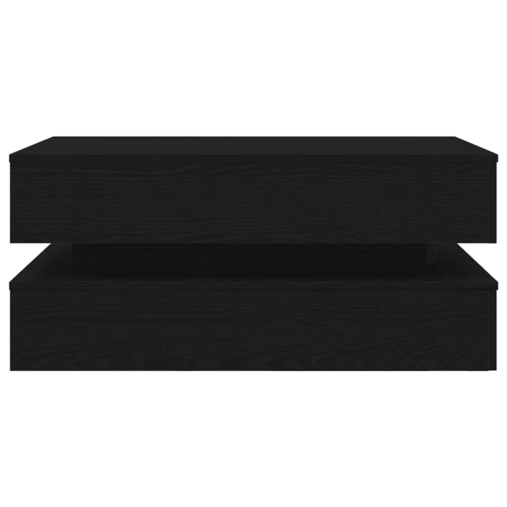 Salontafel met LED-verlichting 90x50x40 cm zwart eiken is nu te koop bij PeponiXL, paradijselijk wonen!