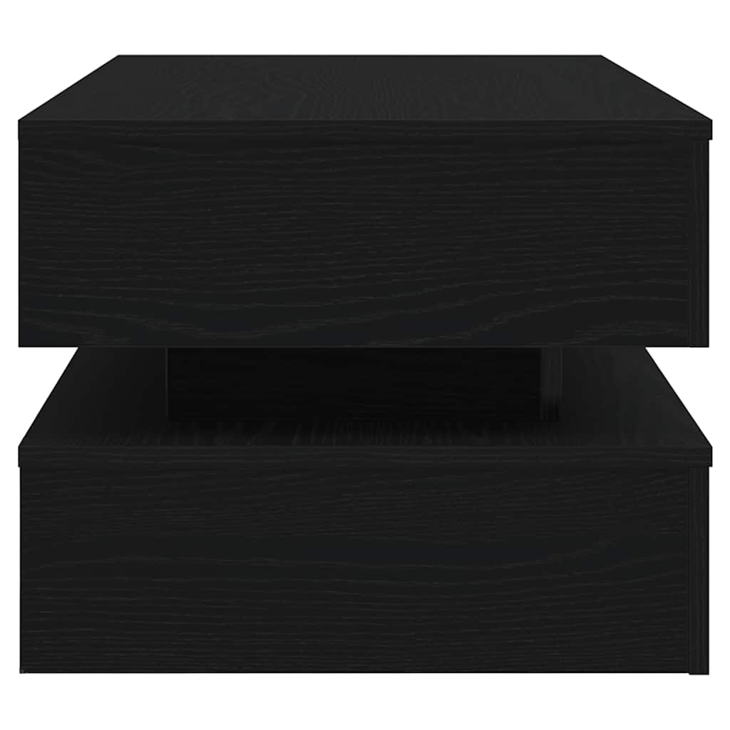 Salontafel met LED-verlichting 90x50x40 cm zwart eiken is nu te koop bij PeponiXL, paradijselijk wonen!