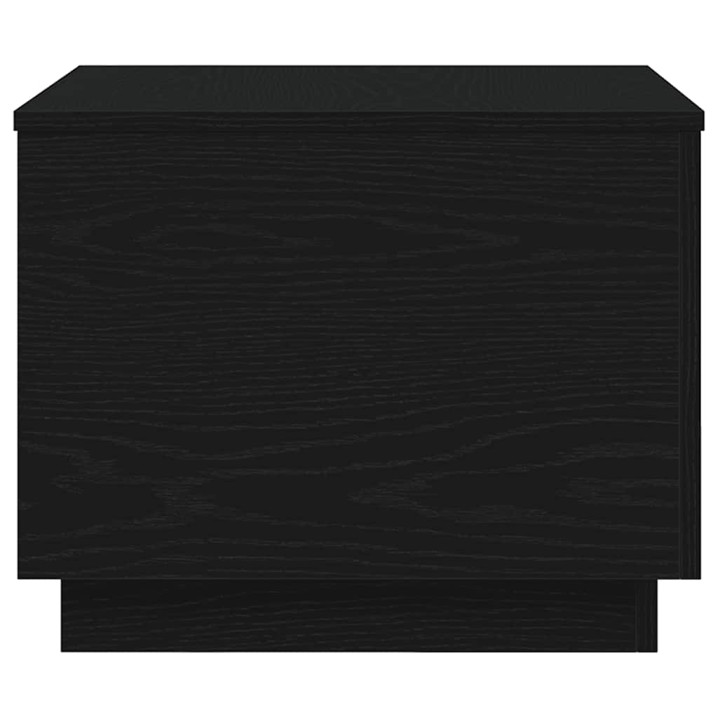 Salontafel met LED-verlichting 50x50x40 cm zwart eikenkleurig is nu te koop bij PeponiXL, paradijselijk wonen!