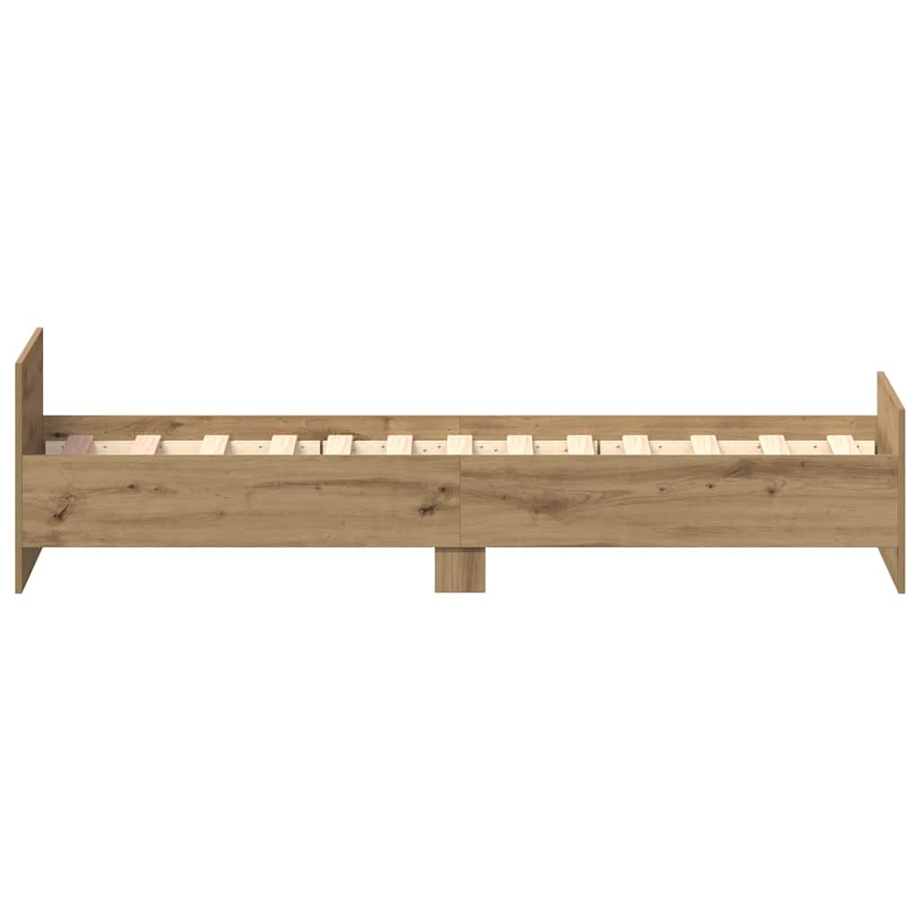 Bedframe zonder matras 75x190 cm spaanplaat ambachtelijk is nu te koop bij PeponiXL, paradijselijk wonen!