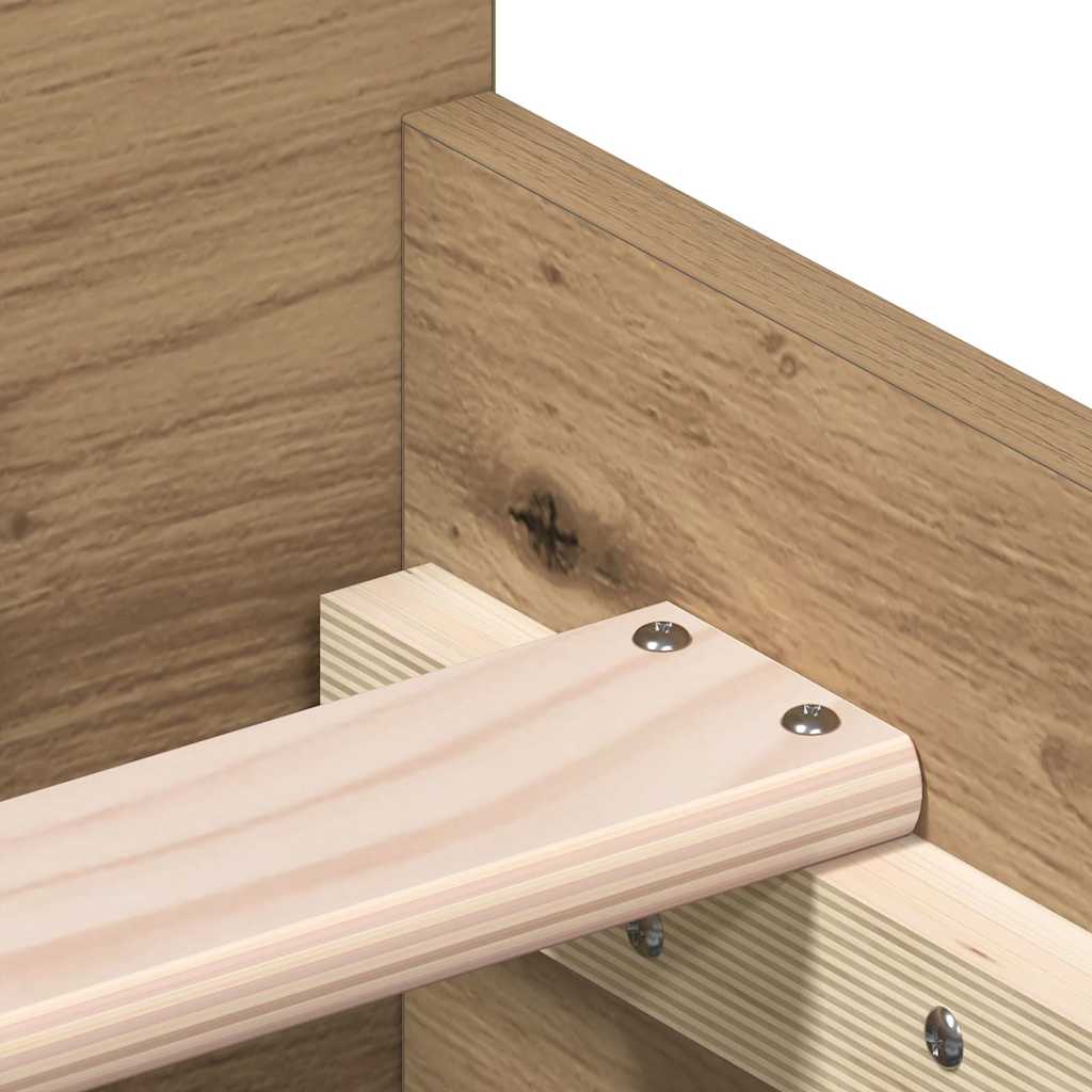Bedframe zonder matras 75x190 cm spaanplaat ambachtelijk is nu te koop bij PeponiXL, paradijselijk wonen!