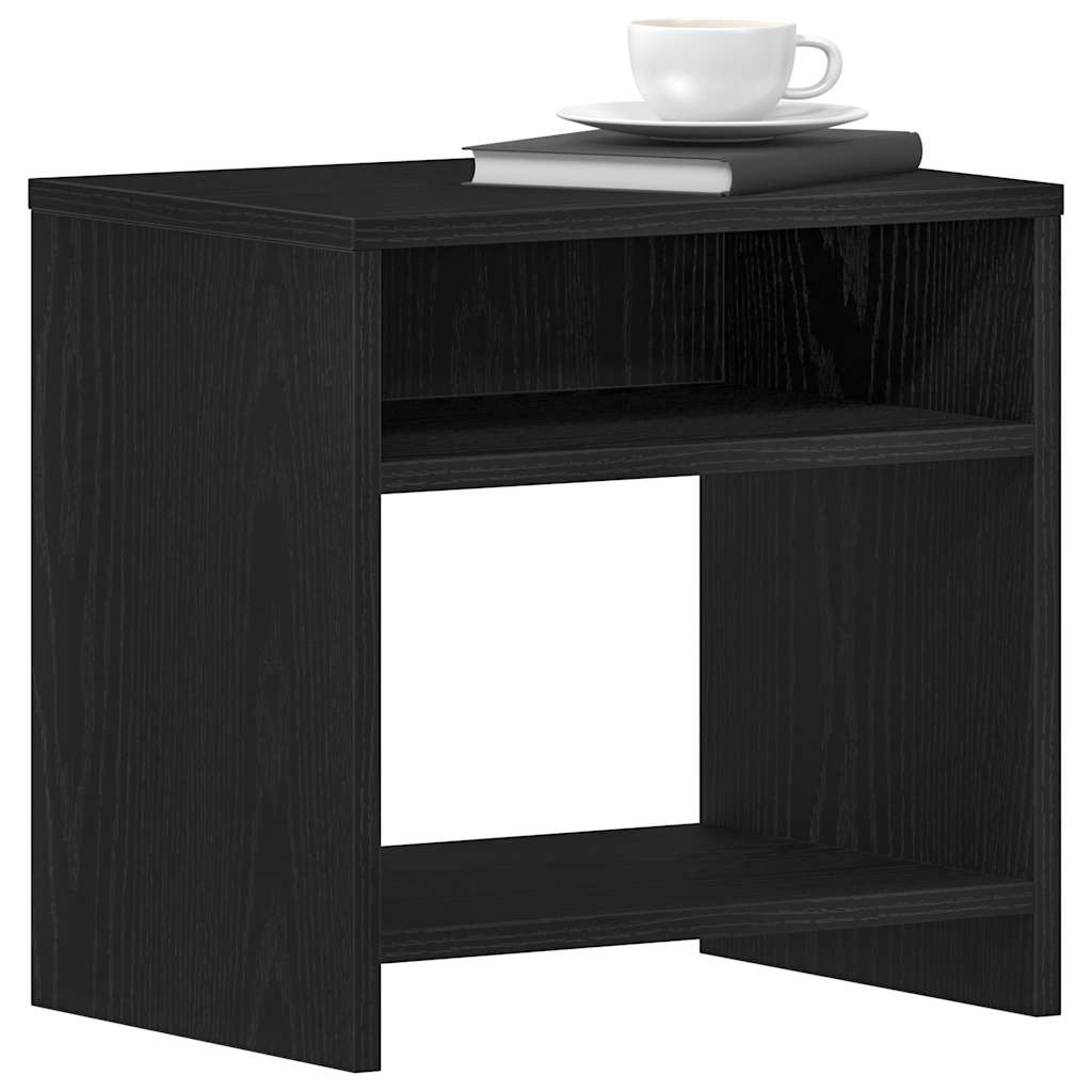Nachtkastjes 2 st 40x30x40 cm spaanplaat zwart eikenkleurig is nu te koop bij PeponiXL, paradijselijk wonen!