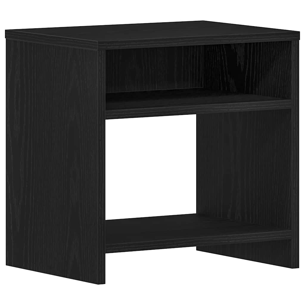 Nachtkastjes 2 st 40x30x40 cm spaanplaat zwart eikenkleurig is nu te koop bij PeponiXL, paradijselijk wonen!