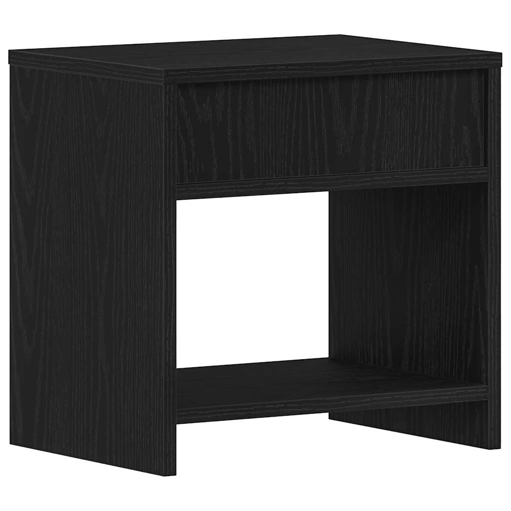 Nachtkastjes 2 st 40x30x40 cm spaanplaat zwart eikenkleurig is nu te koop bij PeponiXL, paradijselijk wonen!