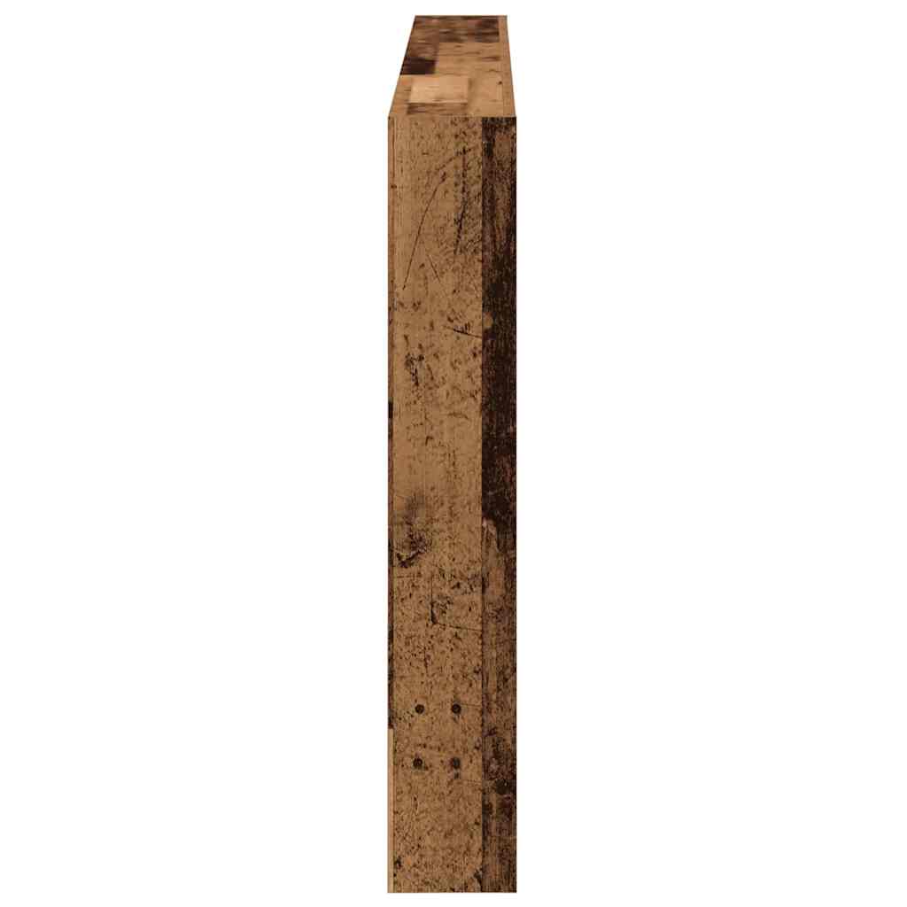 Hoofdbordkast met LED 180x17x102 cm oud hout is nu te koop bij PeponiXL, paradijselijk wonen!