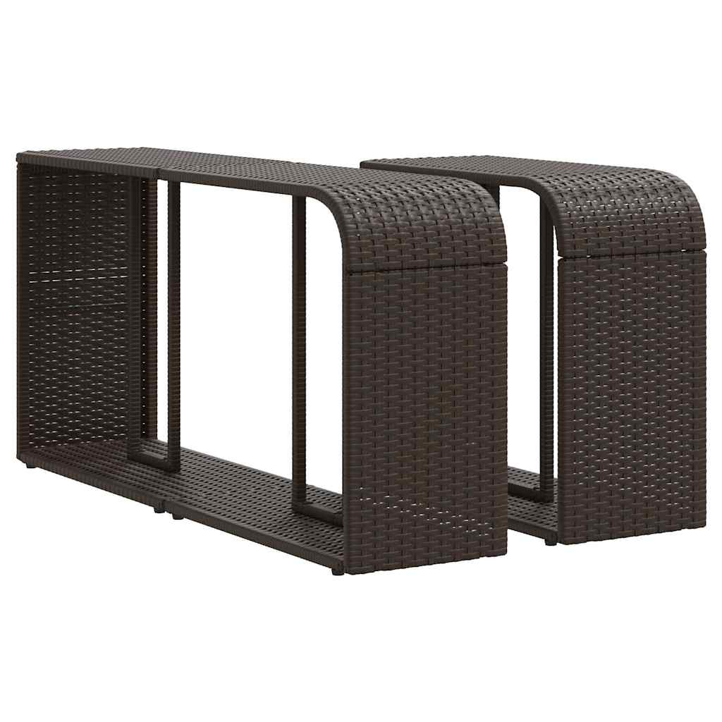 11-delige Loungeset met kussens poly rattan bruin is nu te koop bij PeponiXL, paradijselijk wonen!