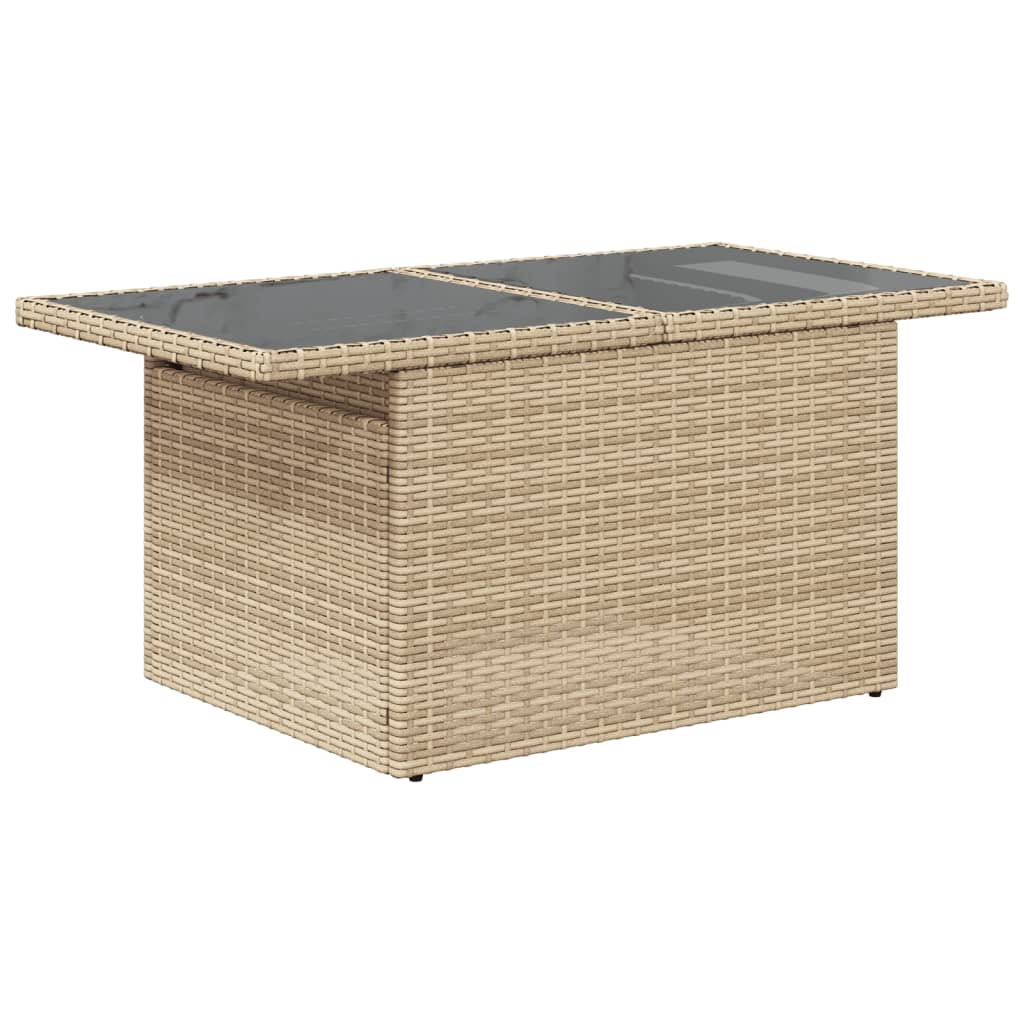 6-delige Loungeset met kussens poly rattan beige is nu te koop bij PeponiXL, paradijselijk wonen!
