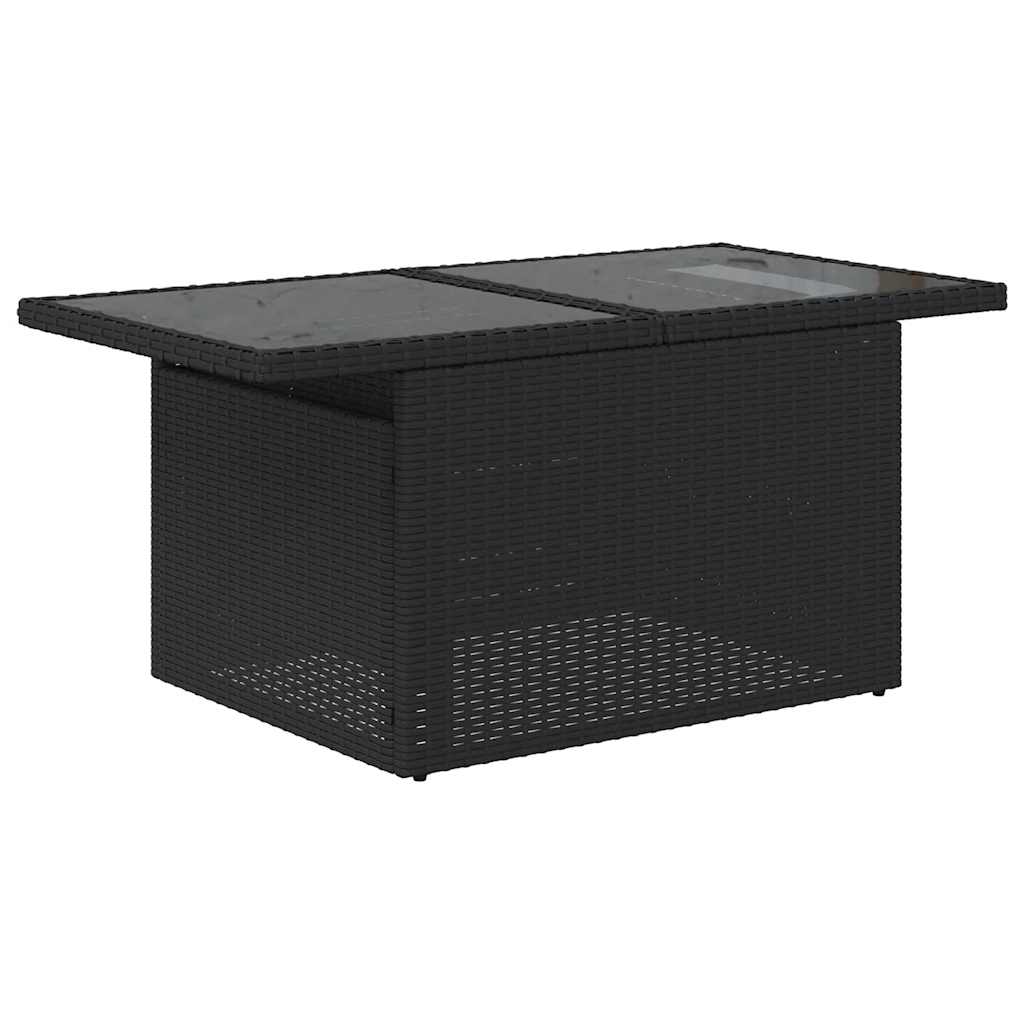 9-delige Loungeset met kussens poly rattan zwart is nu te koop bij PeponiXL, paradijselijk wonen!