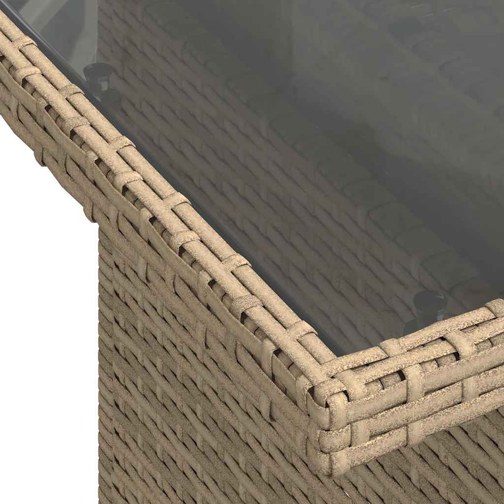 5-delige Loungeset met kussens poly rattan beige is nu te koop bij PeponiXL, paradijselijk wonen!