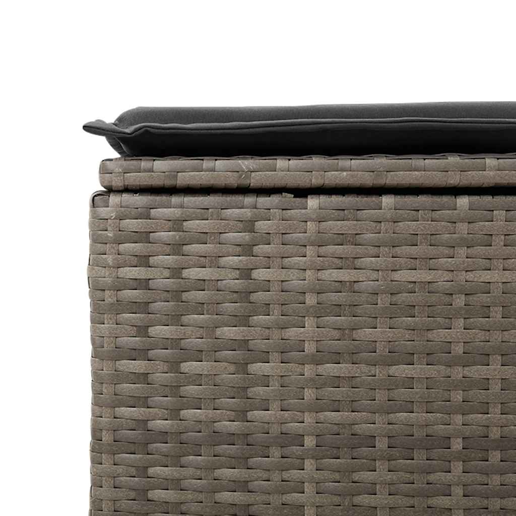 6-delige Loungeset met kussens poly rattan grijs is nu te koop bij PeponiXL, paradijselijk wonen!