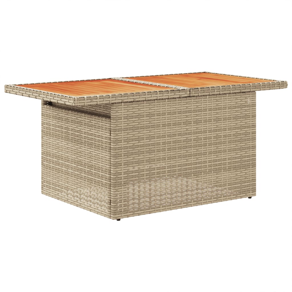 10-delige Loungeset met kussens poly rattan beige is nu te koop bij PeponiXL, paradijselijk wonen!