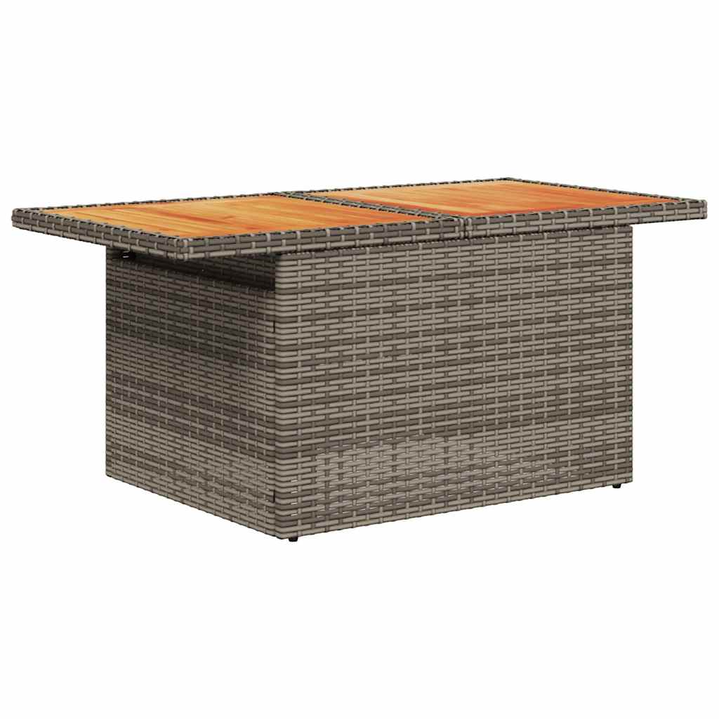 7-delige Loungeset met kussens poly rattan grijs is nu te koop bij PeponiXL, paradijselijk wonen!