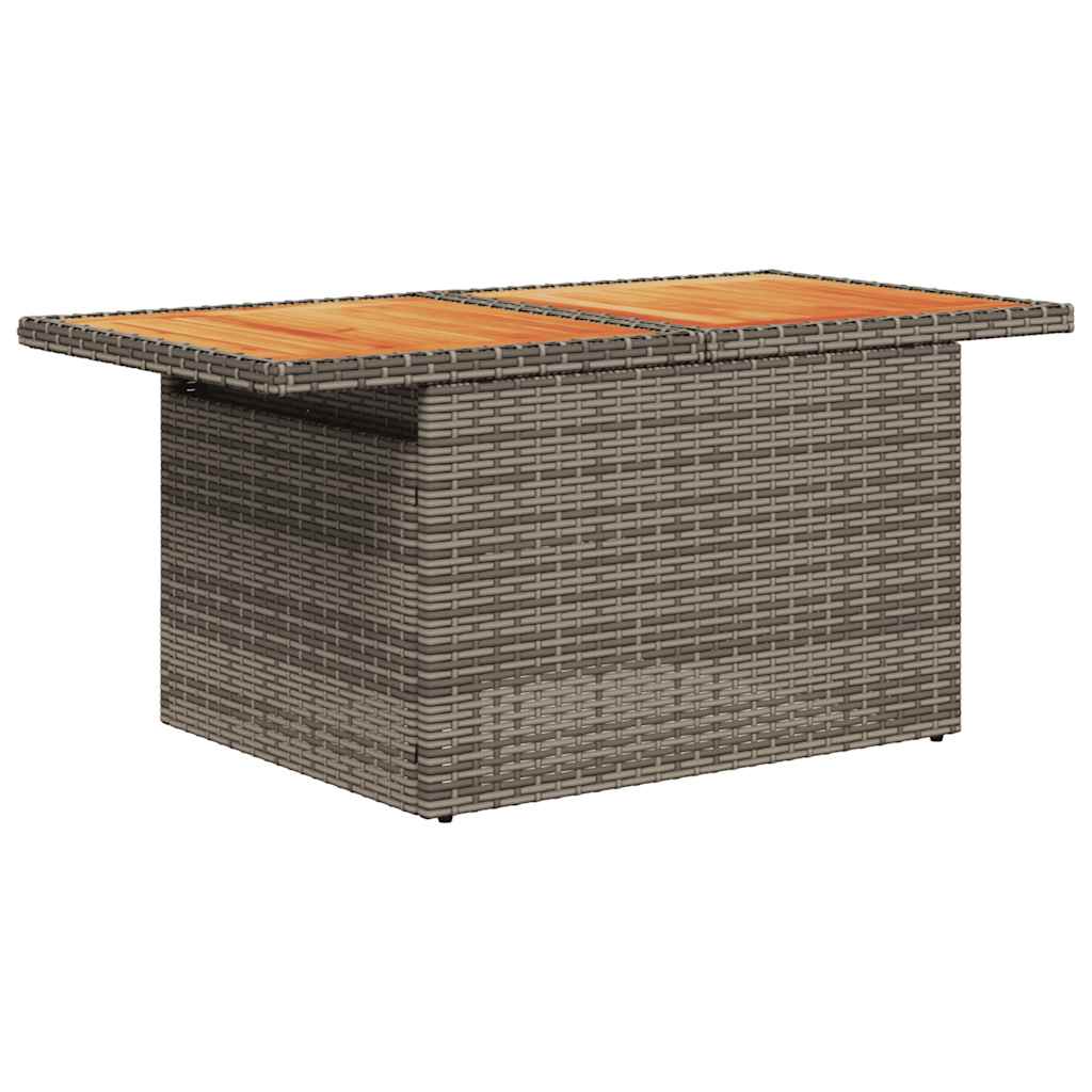 7-delige Loungeset met kussens poly rattan grijs is nu te koop bij PeponiXL, paradijselijk wonen!