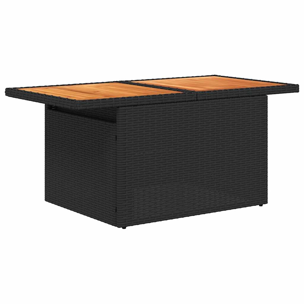 6-delige Loungeset met kussens poly rattan zwart is nu te koop bij PeponiXL, paradijselijk wonen!
