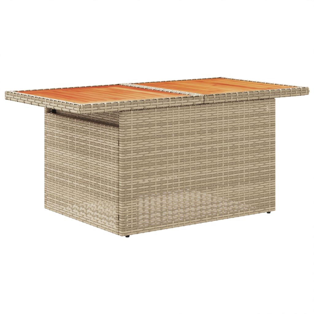 9-delige Loungeset met kussens poly rattan beige is nu te koop bij PeponiXL, paradijselijk wonen!