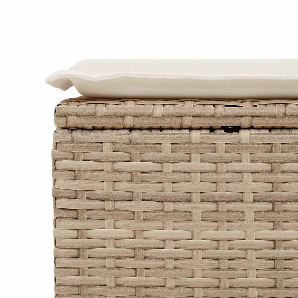 6-delige Loungeset met kussens poly rattan acacia beige is nu te koop bij PeponiXL, paradijselijk wonen!