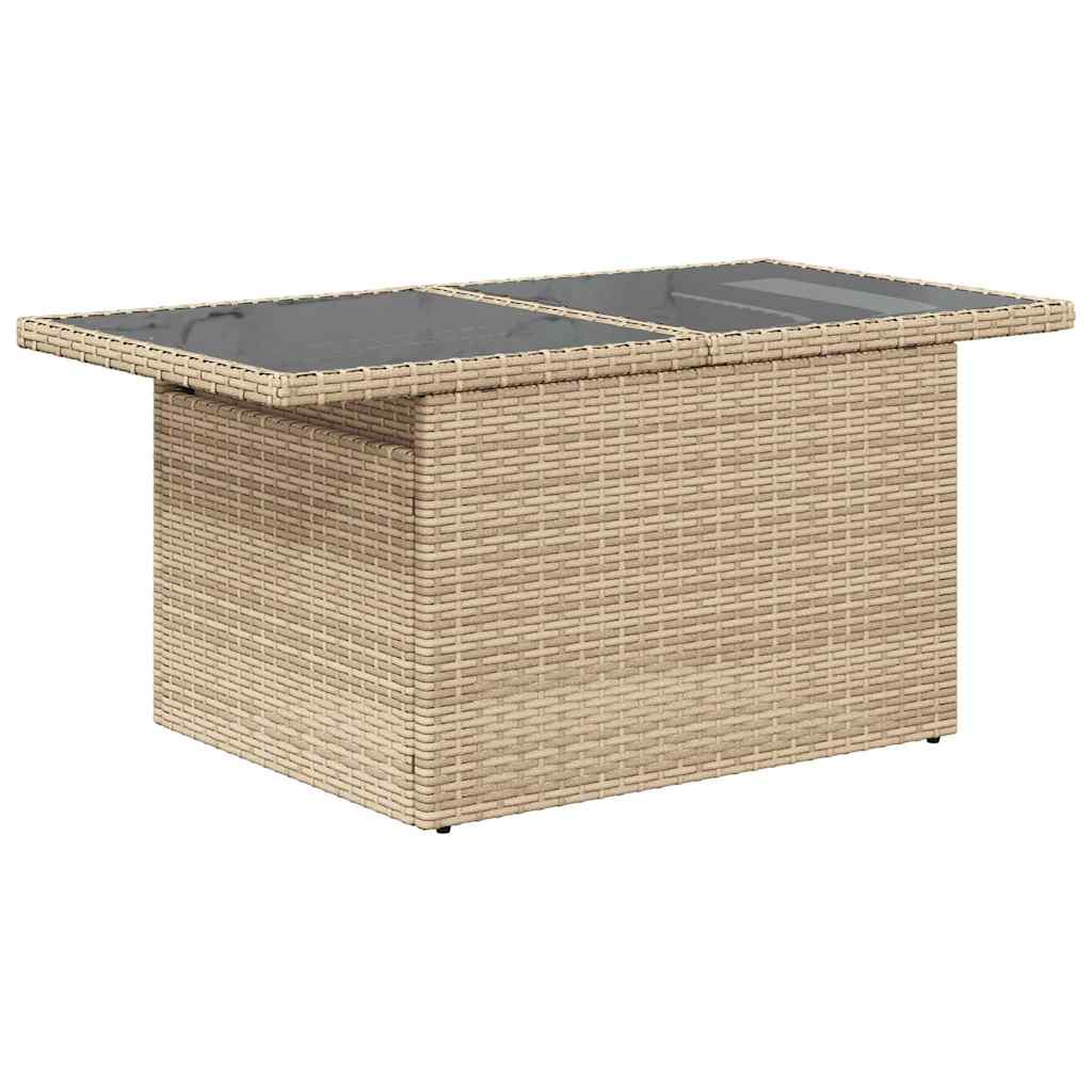 6-delige Loungeset met kussens poly rattan beige is nu te koop bij PeponiXL, paradijselijk wonen!