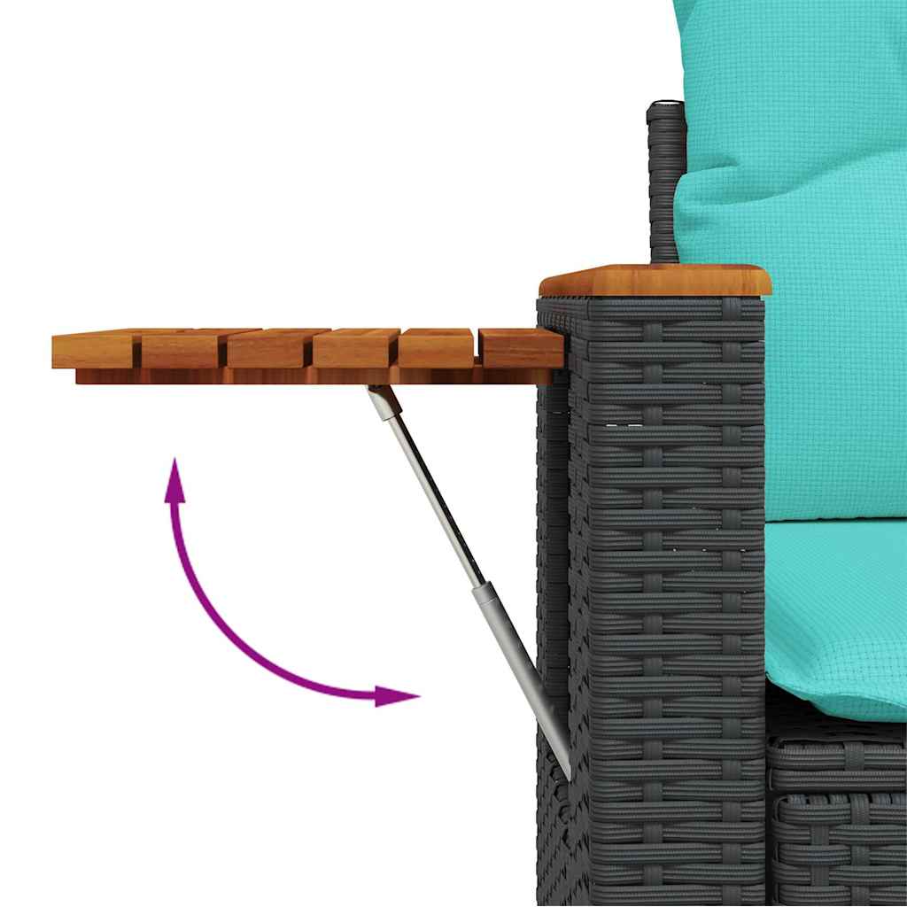 7-delige Loungeset met kussens poly rattan acacia bruin is nu te koop bij PeponiXL, paradijselijk wonen!