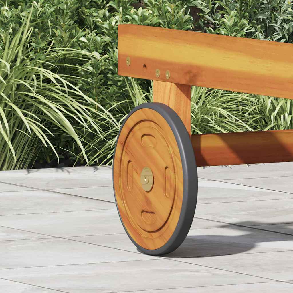 Ruimtewielen 2 pcs Bruin 20,5 x 20,5 x 2 cm Massief Acaciahout is nu te koop bij PeponiXL, paradijselijk wonen!