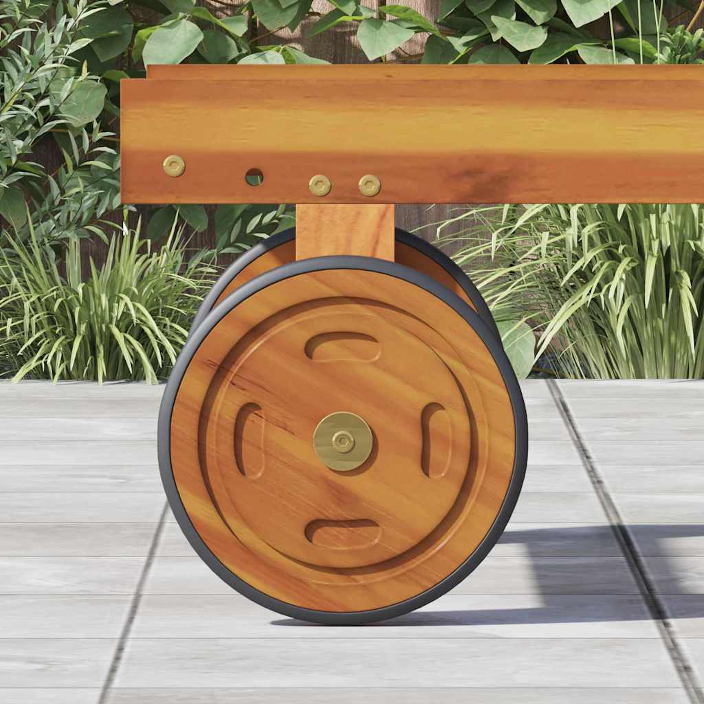 Ruimtewielen 2 pcs Bruin 20,5 x 20,5 x 2 cm Massief Acaciahout is nu te koop bij PeponiXL, paradijselijk wonen!