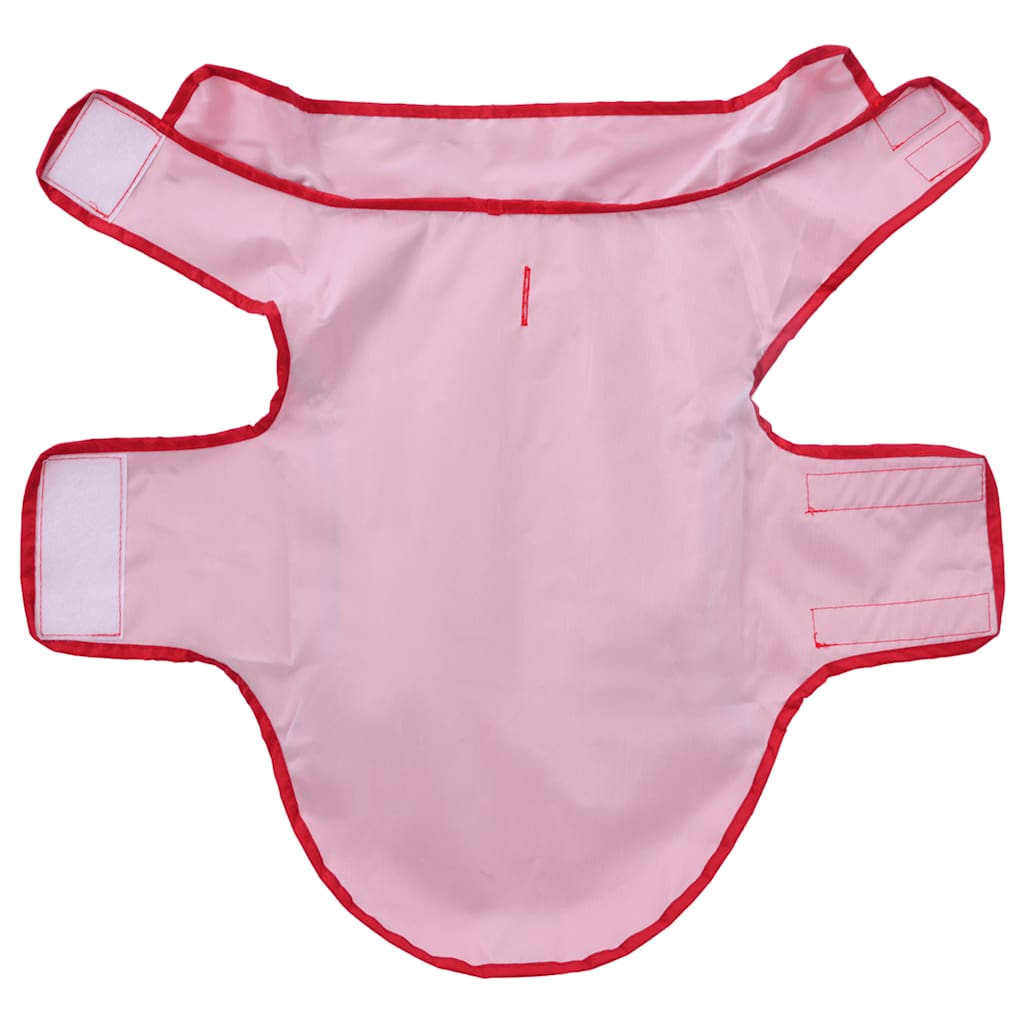 Hondenregenjas met reflecterende strips polyester rood XS is nu te koop bij PeponiXL, paradijselijk wonen!