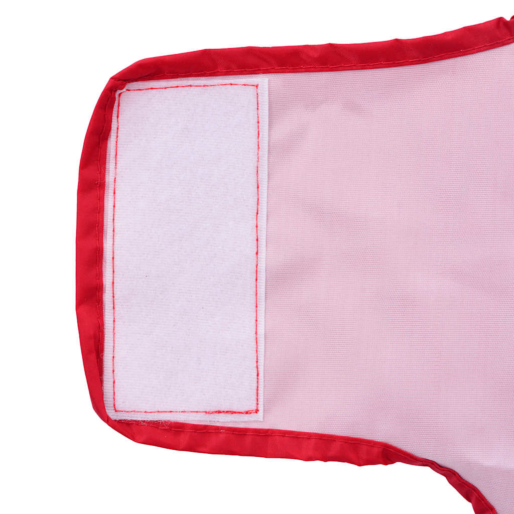 Hondenregenjas met reflecterende strips polyester rood XS is nu te koop bij PeponiXL, paradijselijk wonen!