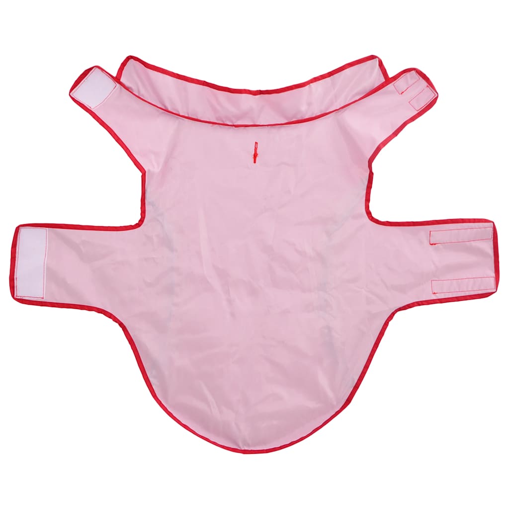 Hondenregenjas met reflecterende strips polyester rood L is nu te koop bij PeponiXL, paradijselijk wonen!